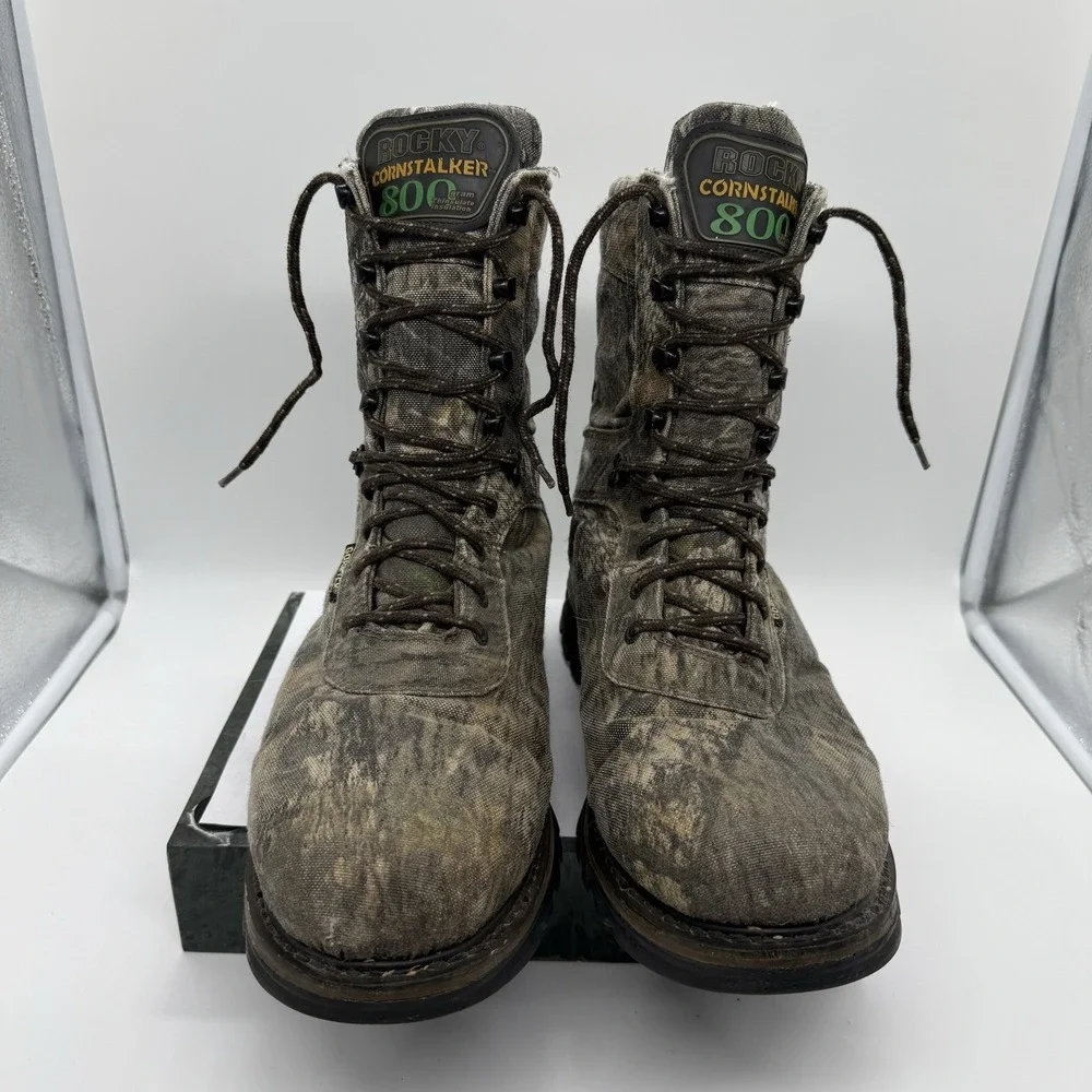 Rocky Cornstalker 25 9203 Men's 12M Camo Hunting Boots Gore-Tex 800 Gram
